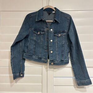 H &M Classic Denim Jacket Medium Blue Wash Size Small